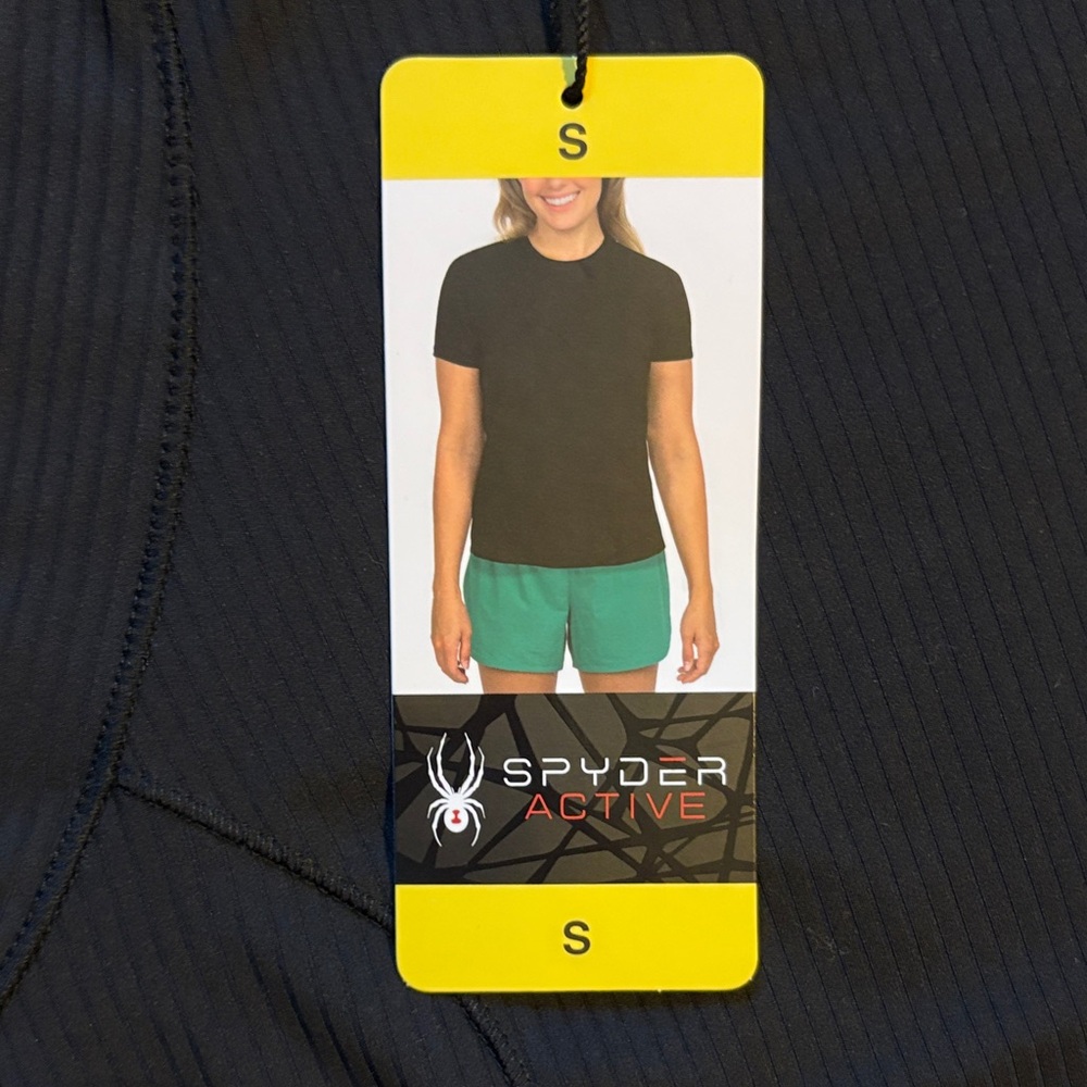 NWT Spyder Women's Black Athletic Top - Picture 3 of 5